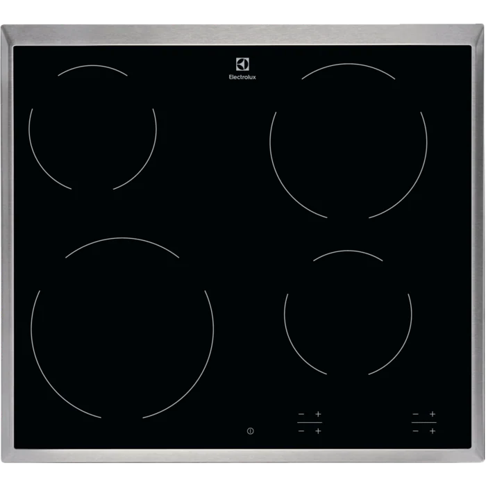 Electrolux EHF6240XXK, Sort, Indbygget, 57.6 cm, Keramisk, Keramisk, 4 zone(s)