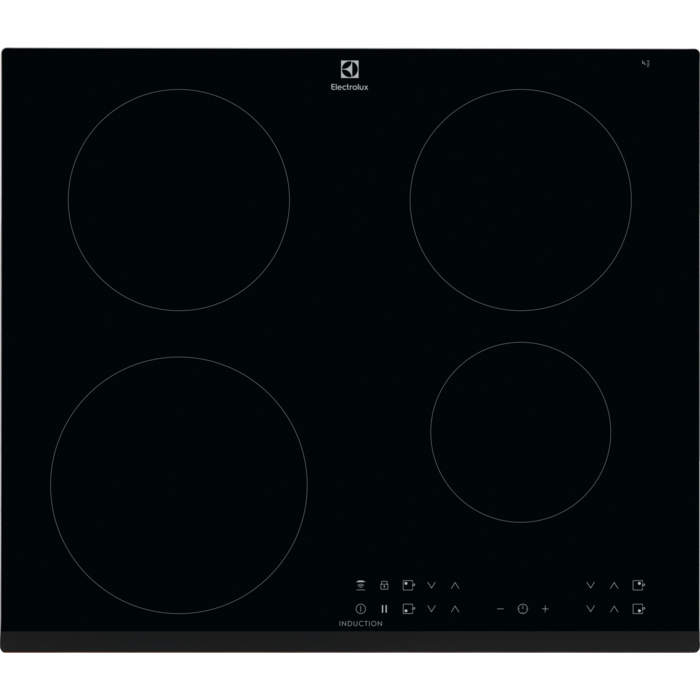 Electrolux LIR60430, Sort, Indbygget, 60 cm, Zone induktionskogeplade, 4 zone(s), 4 zone(s)