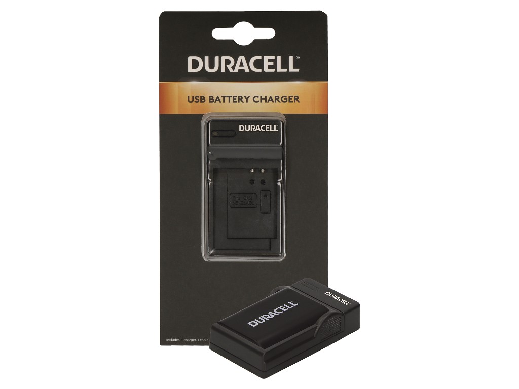 Duracell DRC5907, USB, Indendørs batterioplader, Canon NB-2L, Sort, 5 V, 5 V