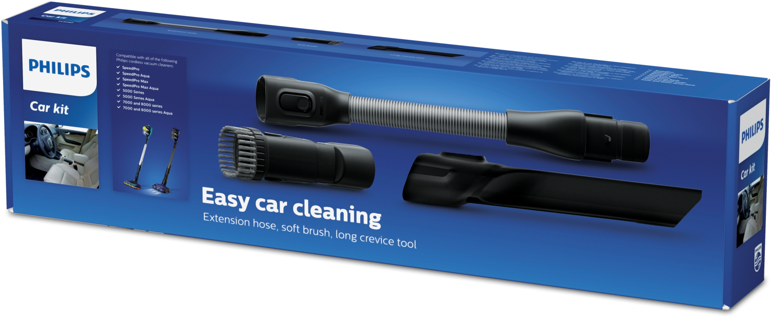 Philips FC8093/01-tilbehør til genopladelig støvsuger, Bil rengøringssæt, Håndstøvsuger, Grå, Philips, FC6721-FC6729  FC6802  FC6812 - FC6814  FC6822 - FC6823  FC6826 - FC6827  FC6901 - FC6904  FC6908 ..., Kasse