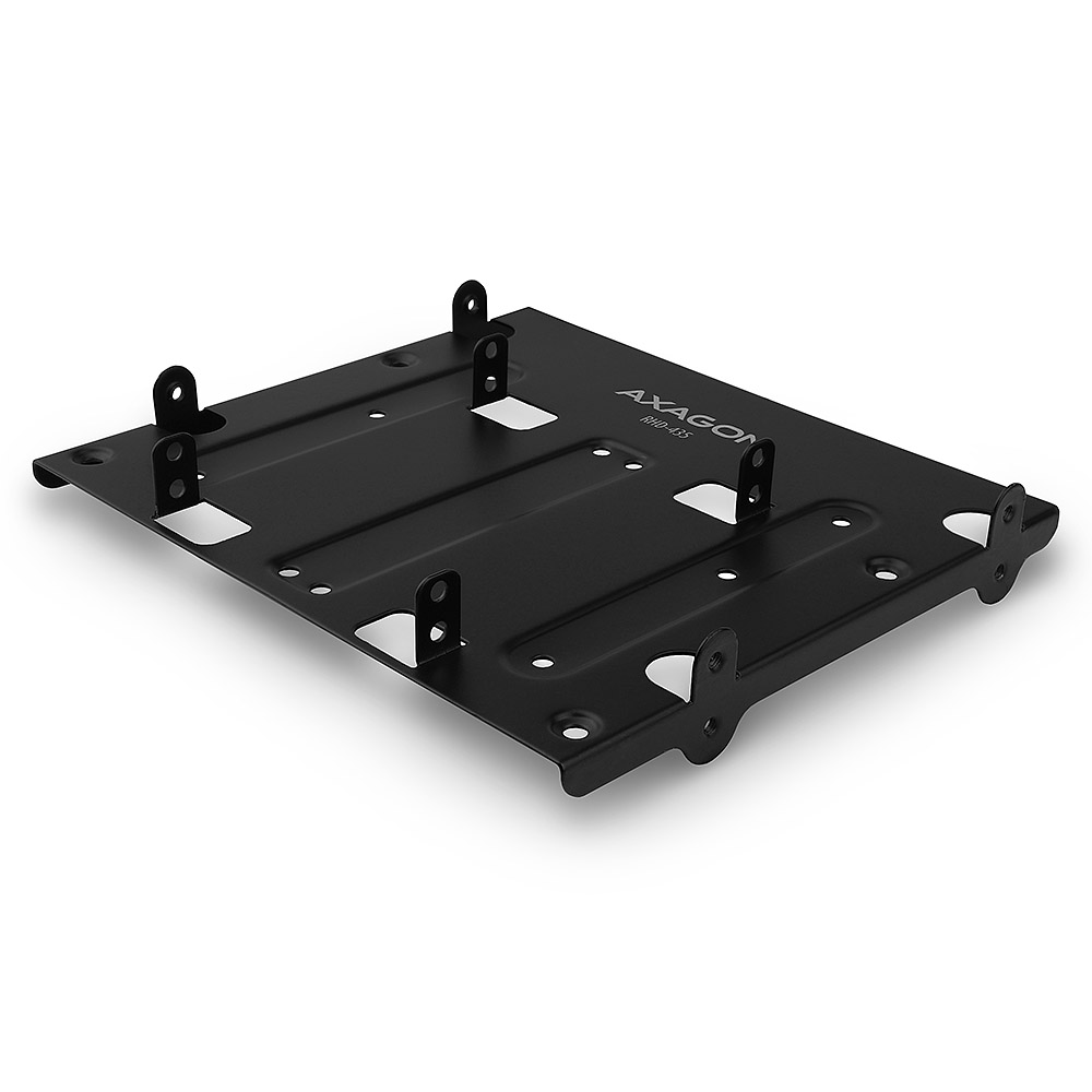 AXAGON 4 × 2.5" SSD / HDD or 2 × 2.5" SSD / HDD & 1 × 3.5" HDD Bracket into 5.25" Bay