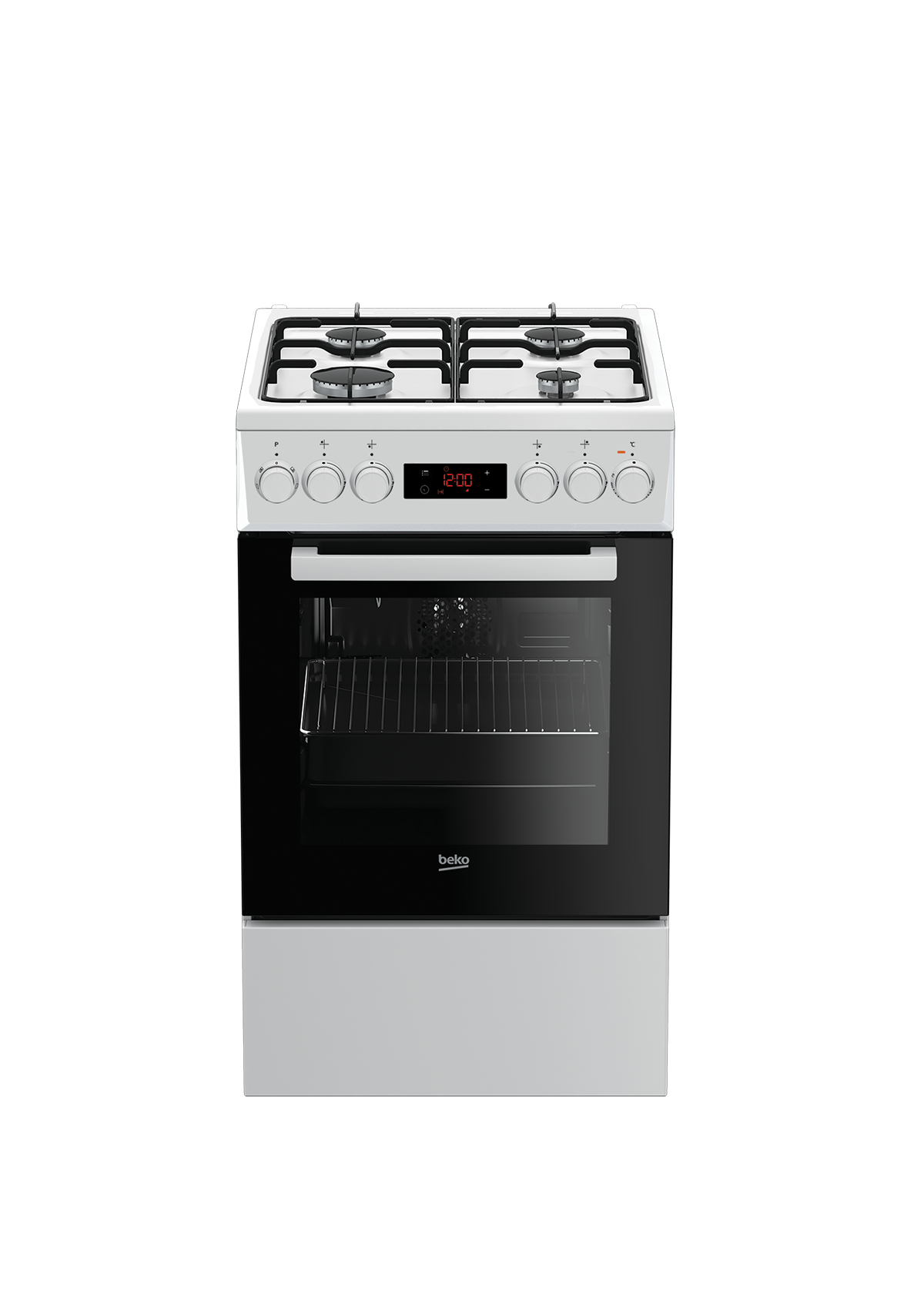 Beko FSE52321DWD komfur og ovn Fritstående komfur Gas Gaskomfur Hvid