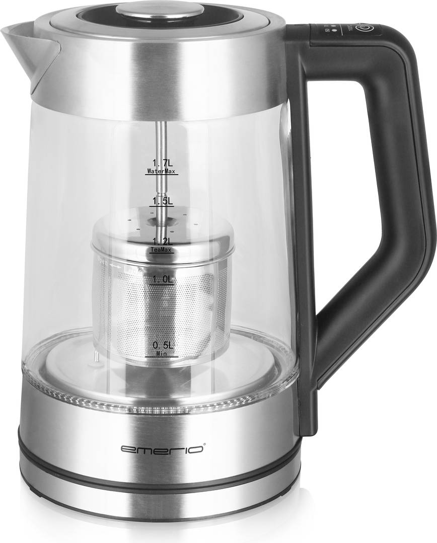 Vatten/Tekokare 1,7l Glas temp