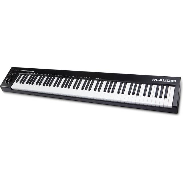 M-AUDIO Keystation 88 MK3 MIDI-keyboard 88 taster USB Sort, Hvid