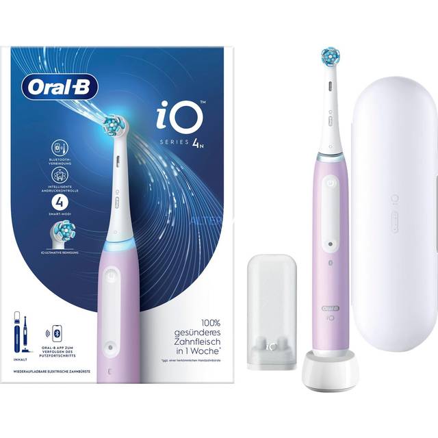 Braun Oral-B iO Series 4 med rejseetui lavendel tandbørste 415008 (415008)