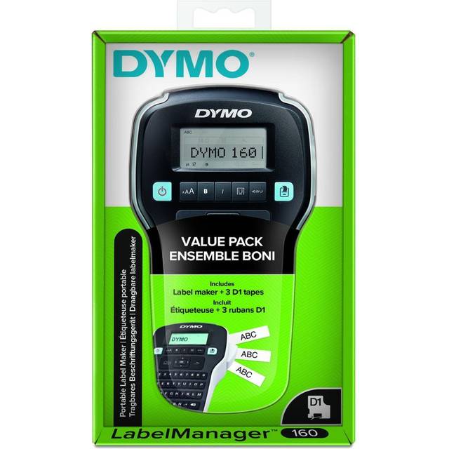 Labelmaskine DYMO® LabelManager™ 160 - inkl. 3 stk. D1 labeltape