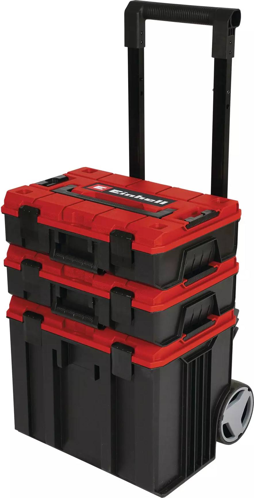 warehouse linden----Systemkoffer E-Case Tower (schwarz/rot, 1x E-Case L, 2x E-Case S)