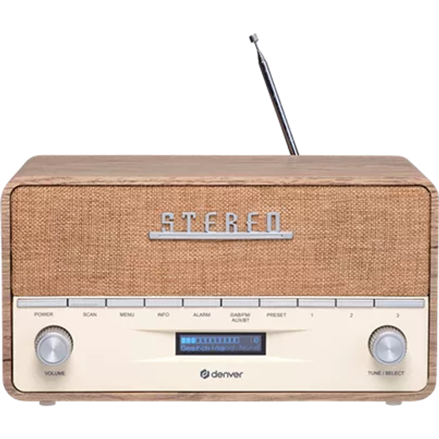 Denver DAB-36LW, Bærbar, Digital, DAB+, PLL, 5 W, LCD, Brun, Hvid