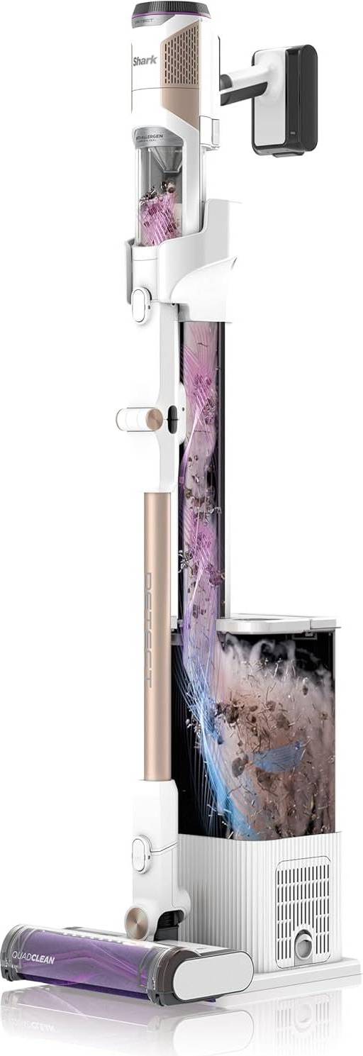 Shark IW3612EU, Stick vakuum, Poseløs, Hvid, 0,42 L, Dry, Gulvtæppe, Hårdt gulv