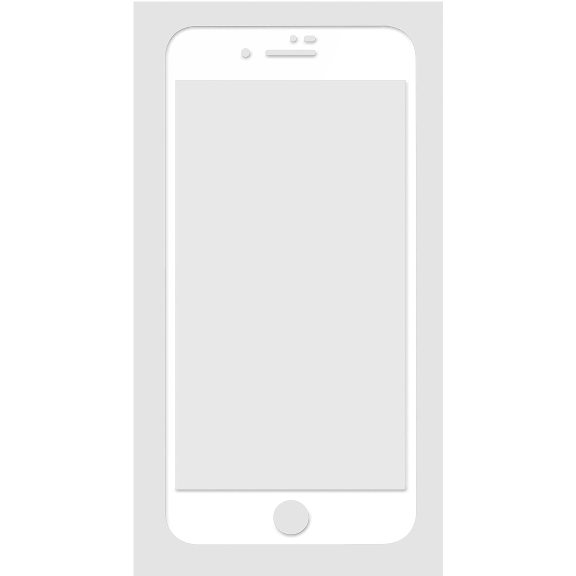 Woodcessories 3D Premium Glass iPhone 6+/ 7+/ 8+ White