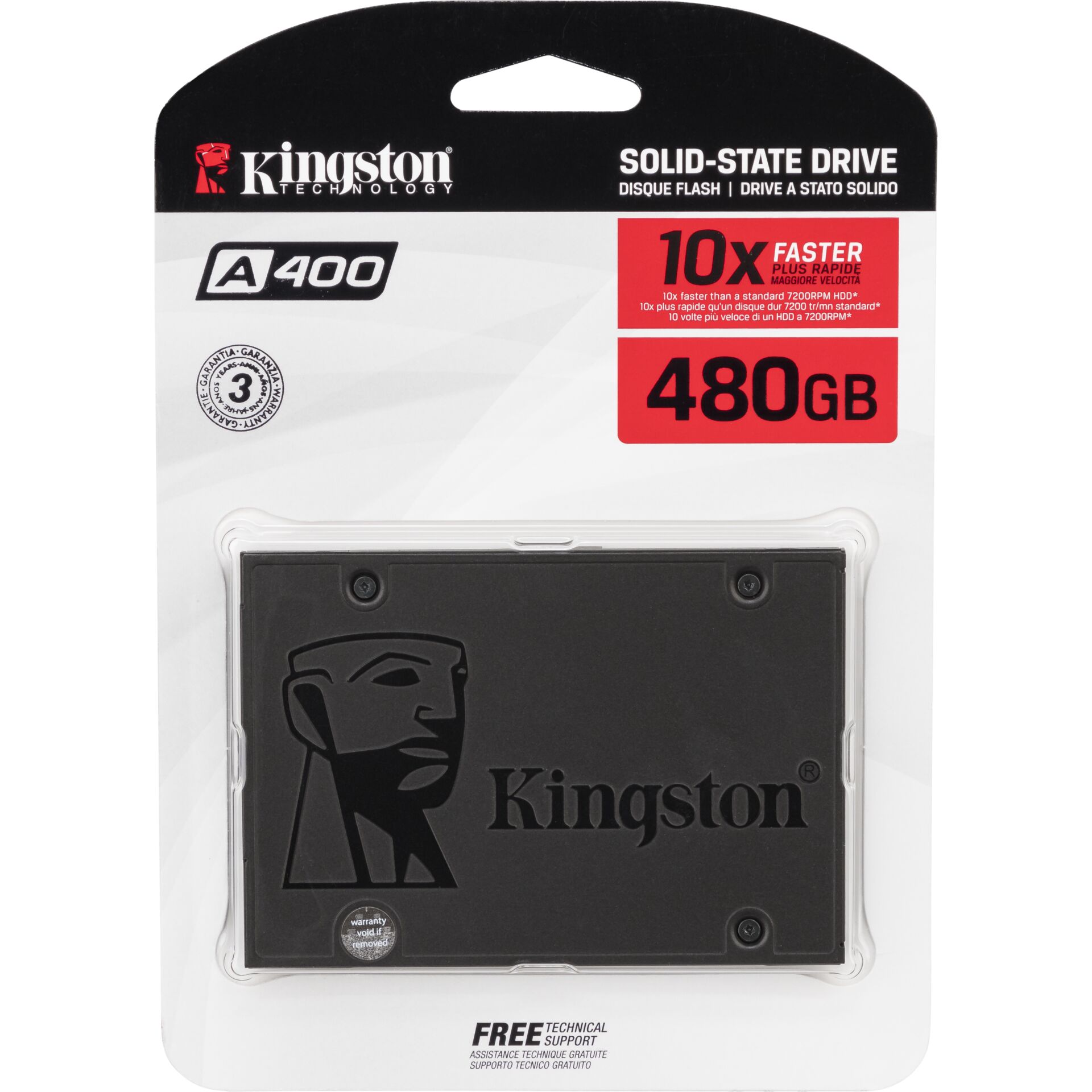 Kingston SSD A400 480GB 2.5' SATA-600