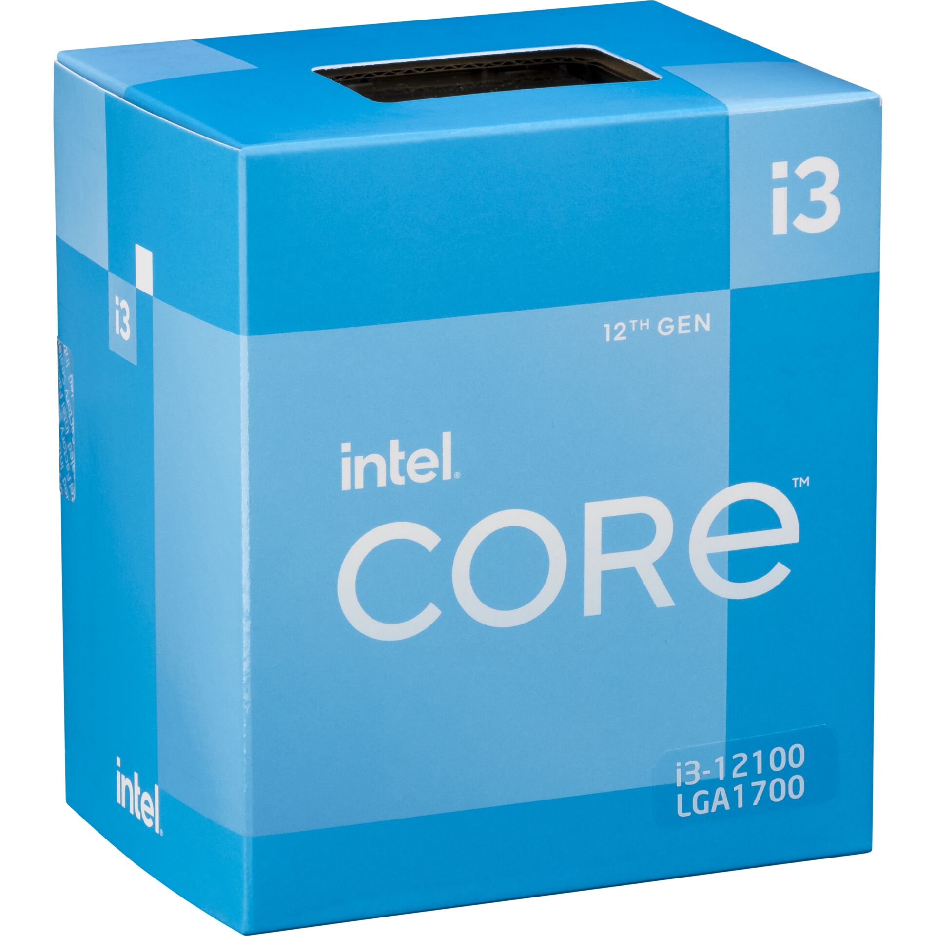 Intel CPU Core  I3-12100 3.3GHz Quad-Core (PIB - m/køler)