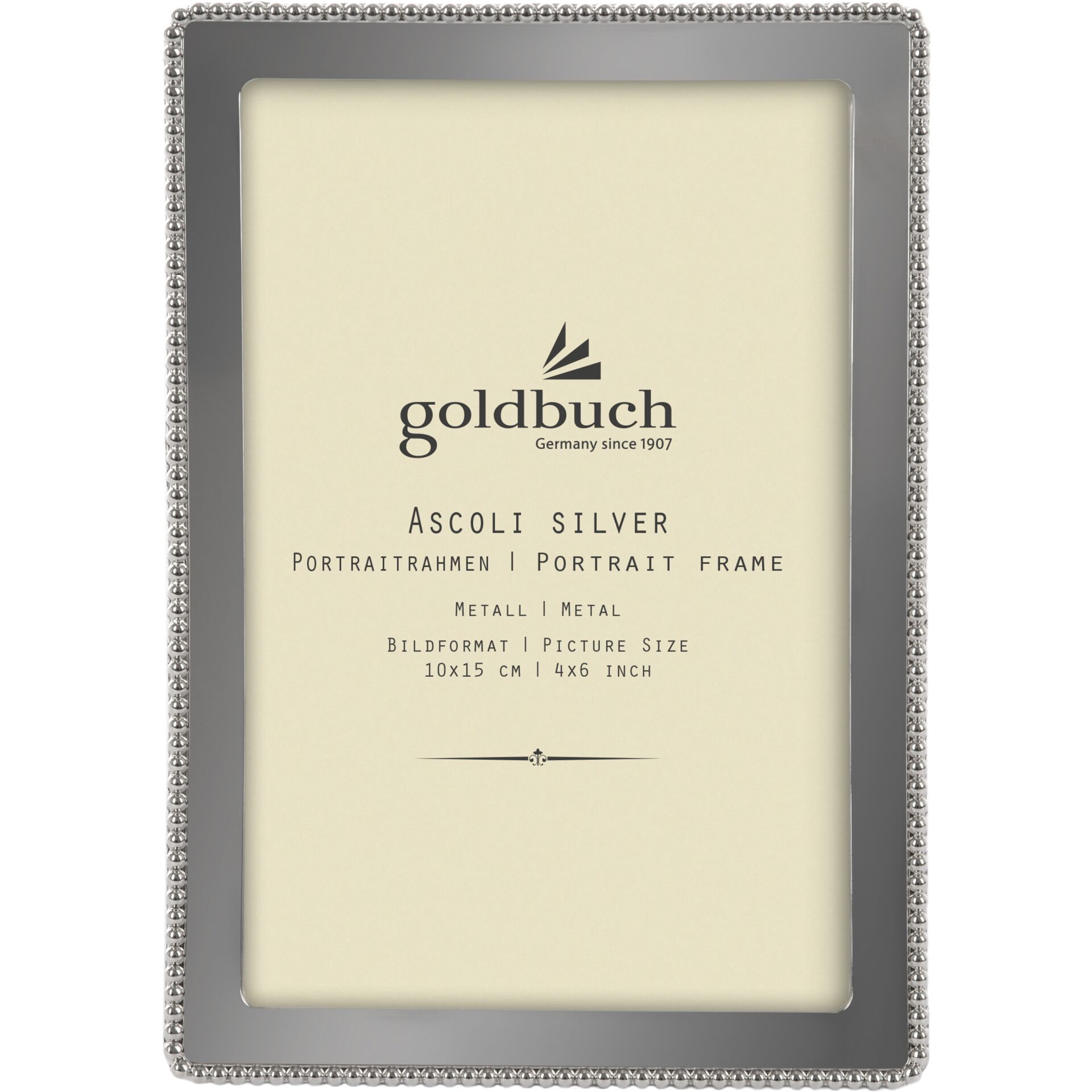 Goldbuch Ascoli silber     10x15 Metallrahmen silber       980312