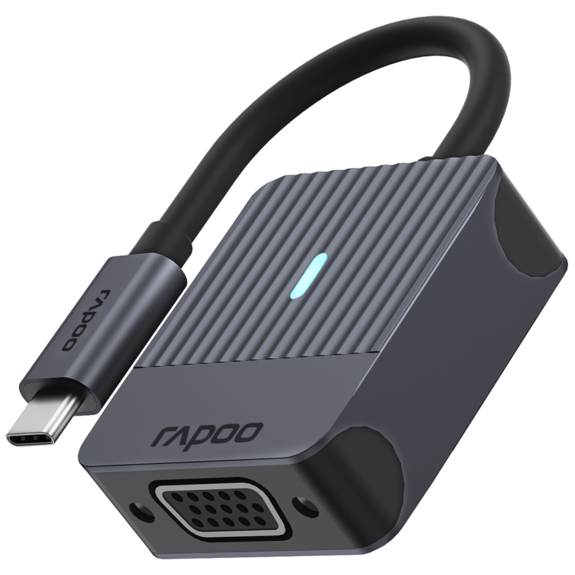 Rapoo USB-C Adapter grau USB-C auf VGA