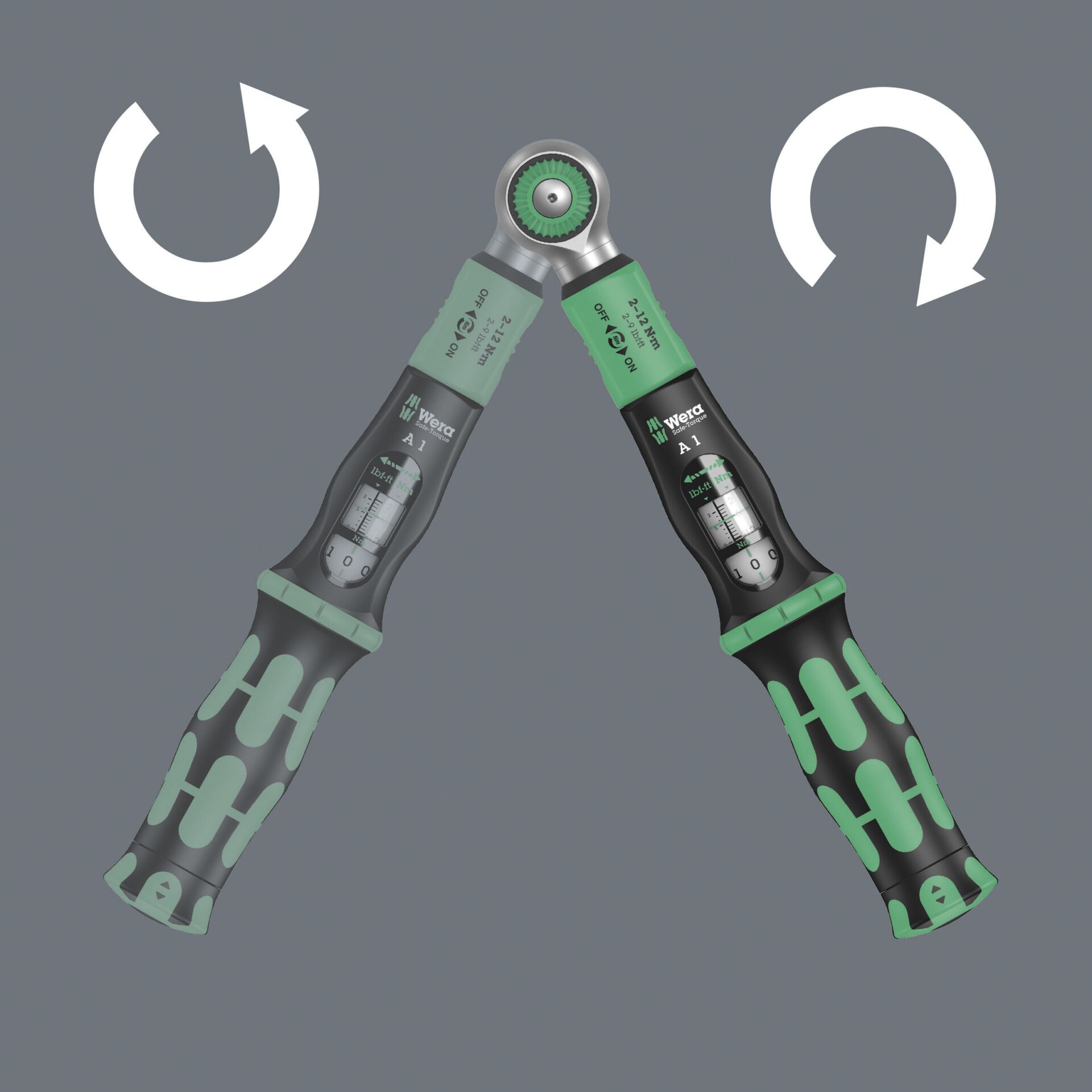 Wera 05075830001, Klik momentnøgle, Nm, Mekanisk, 1/4, 2 - 12 Nm, Stål