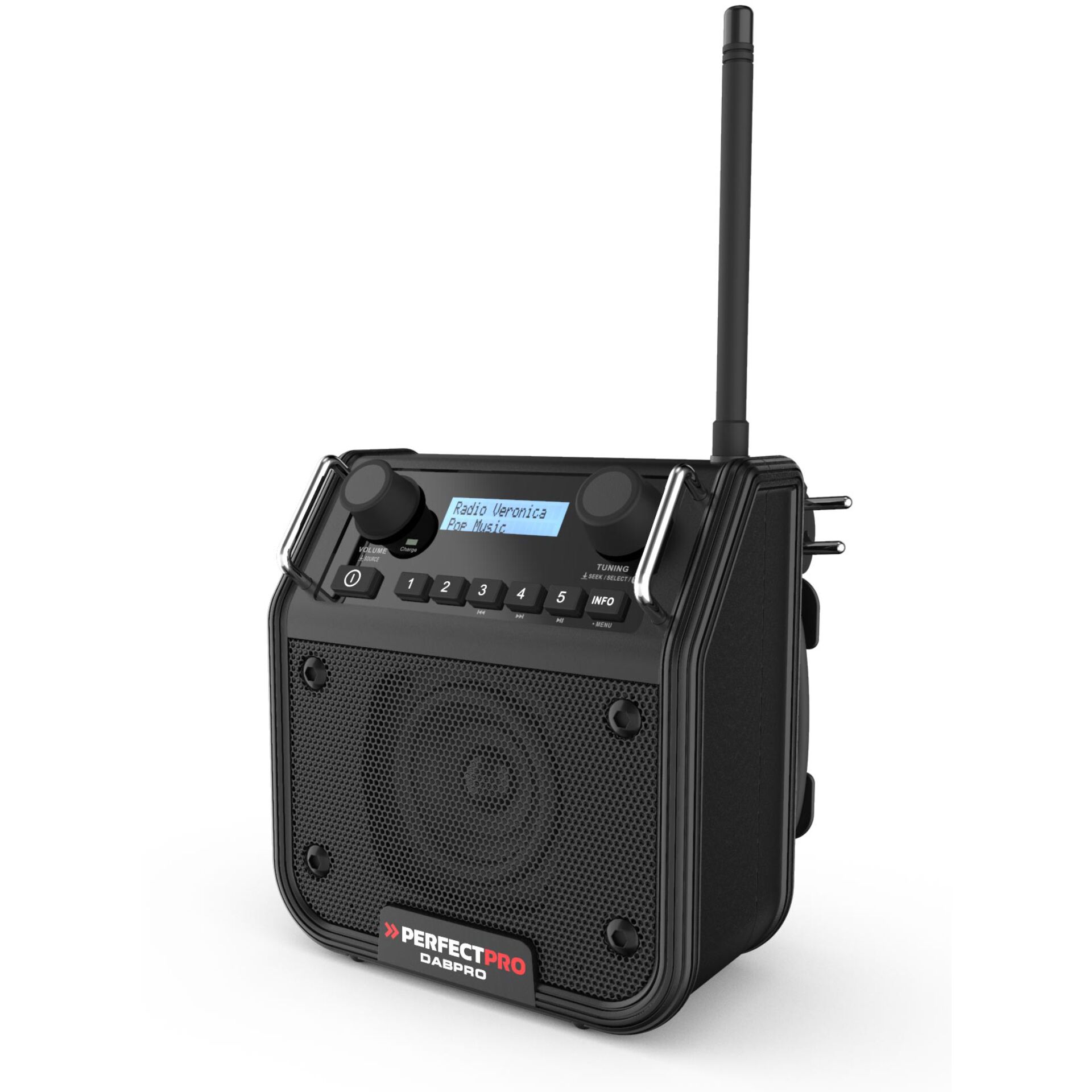 Perfectpro DPR2-18V radio Bærbar Digital Sort