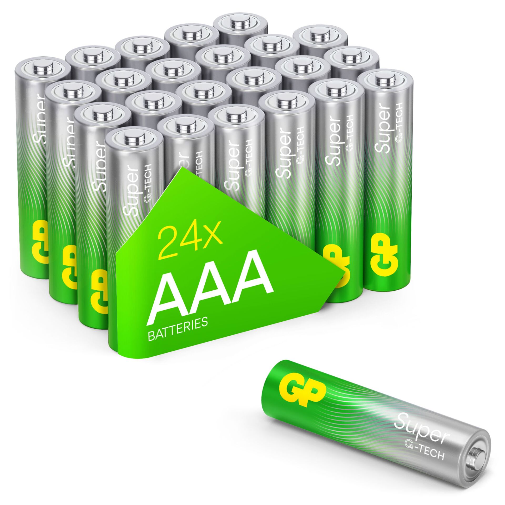 1x24 GP Super Alkaline AAA 1,5V Battery Packs Rel.03024AETA-B24