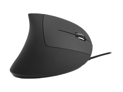 MediaRange MROS230 - vertical mouse - USB 2.0 - black - Vertical mouse - Optisk - 6 knapper - Sort