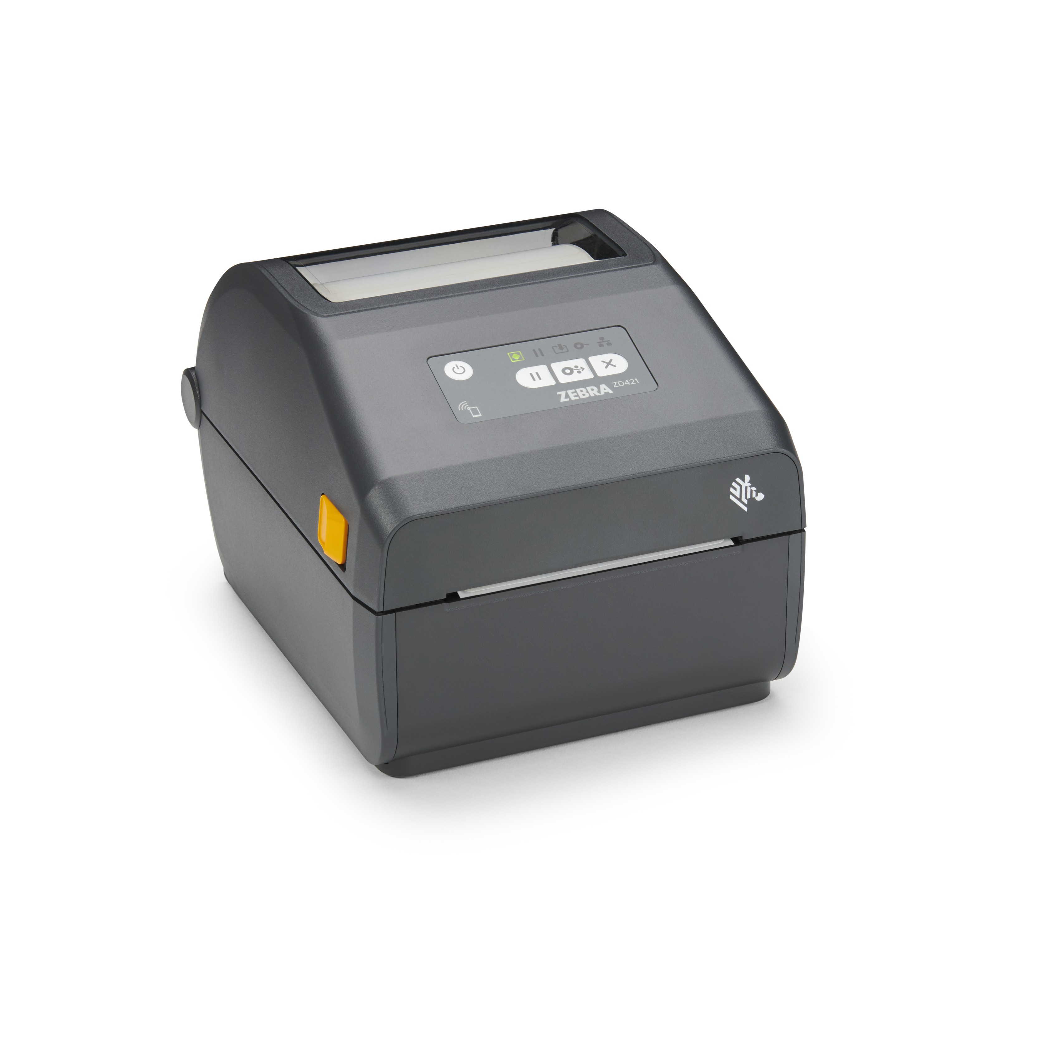 Zebra ZD421d - Etiketprinter - direkte termisk - Rulle (10,8 cm) - 203 dpi - op til 152 mm/sek. - USB 2.0, USB vært, Bluetooth 4.1, Wi-Fi(ac) - grå