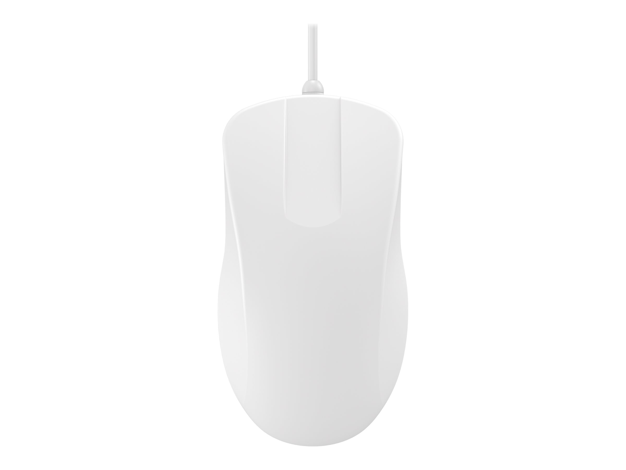 Contour Active Key Medical ClassicClean medium - Standard Sized - mus - medicinsk, hygiejnisk design - vaskbar - højre- og venstrehåndet - laser - 2 knapper - kablet - USB - hvid