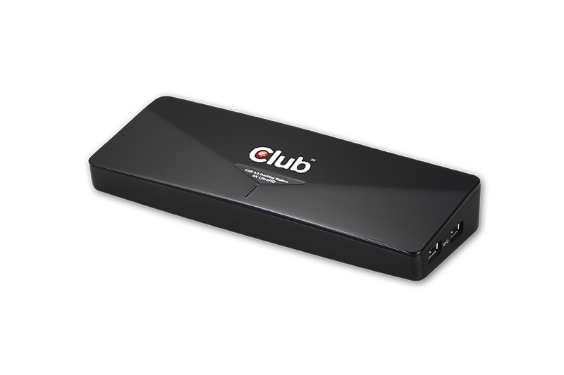 Club 3D SenseVision USB 3.0 4K Docking Station - Dockingstation - USB - DVI, HDMI, DP - 1GbE