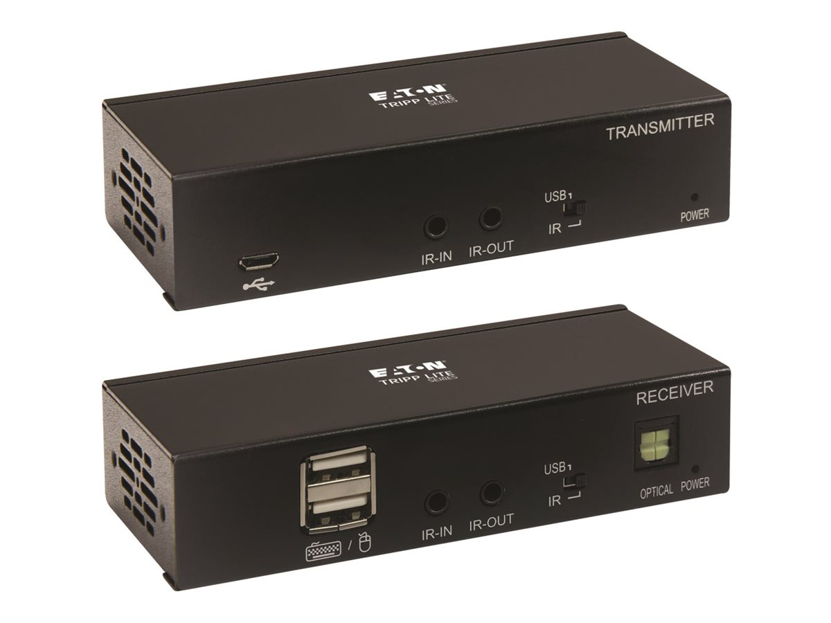 Eaton Tripp Lite Series DisplayPort to HDMI over Cat6 Extender Kit with KVM Support, 4K 60Hz, 4:4:4, USB, PoC, HDCP 2.2, up to 230 ft., TAA