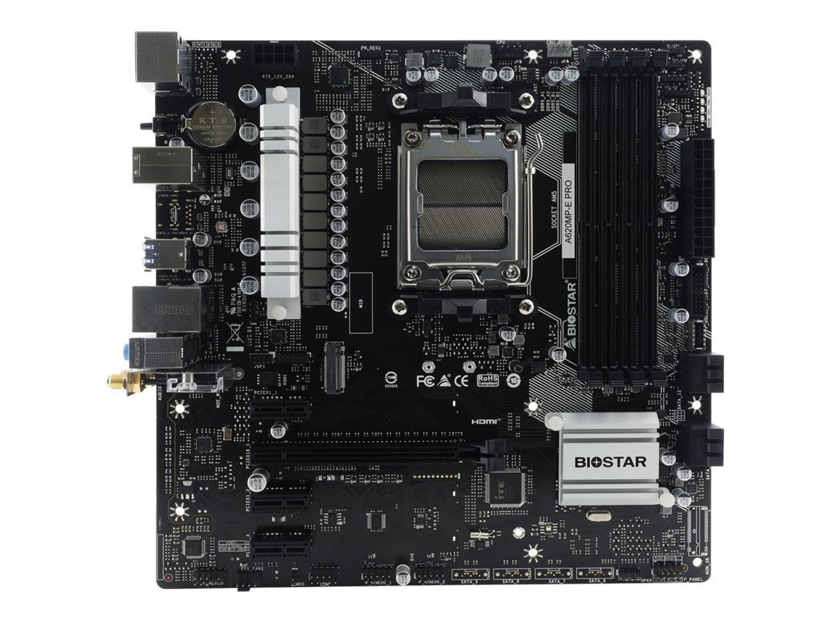 Biostar A620MP-E PRO - Socket AM5 - motherboard Bundkort - GEEKD.dk