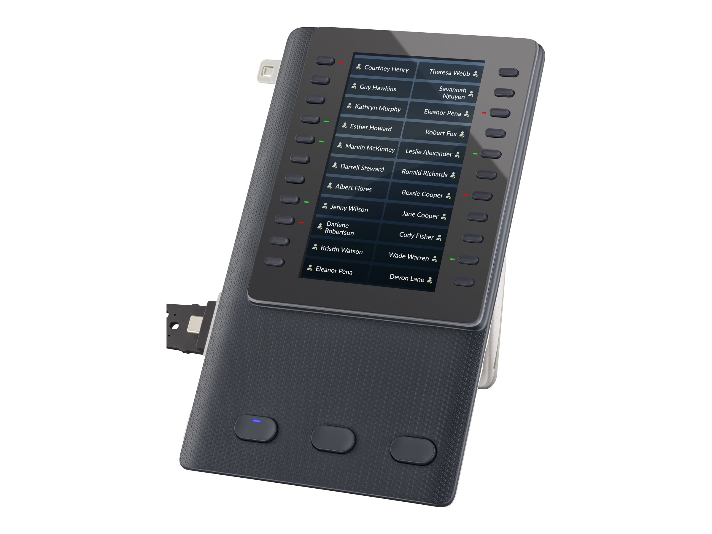 HP Poly Edge E Expansion Module - Modul til forøgelse af taster for VoIP-telefon - 22 multifunktions-linjetaster - for Poly Edge E400, E500