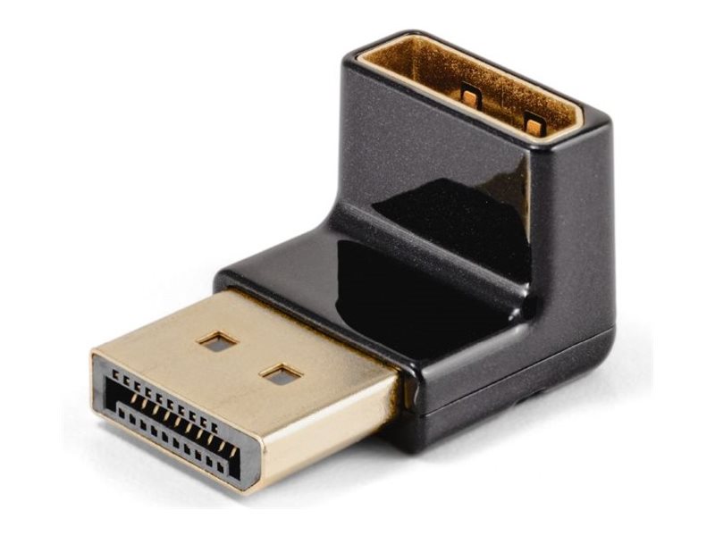 Club 3D - DisplayPort adapter - DisplayPort (han) til DisplayPort (hun) vinklet - DisplayPort 1.4 - 4K120 Hz support, op til 16,2 Gbps datatransferhastighed