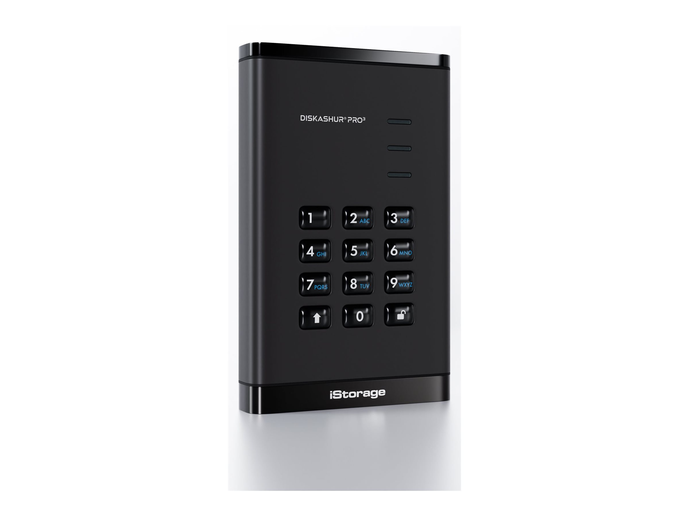 Istorage Diskashur Pro3 Ssd 256-bit Fips 140-3 Level 3 4tb Usb-a, Usb-c Sort