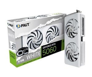 Palit GeForce RTX 5060 White OC 8GB GDDR7 RAM Grafikkort RETAIL