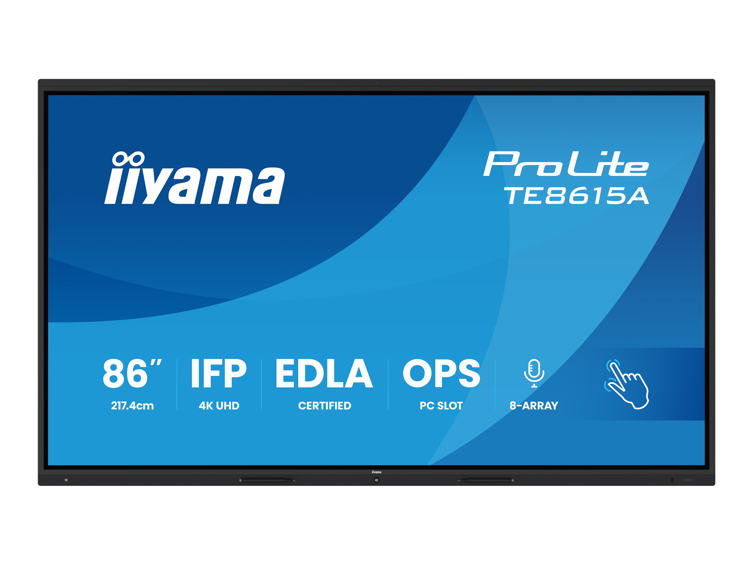 iiyama ProLite TE8615A-B2AG 86" Digital skiltning/interaktiv kommunikation 3840 x 2160