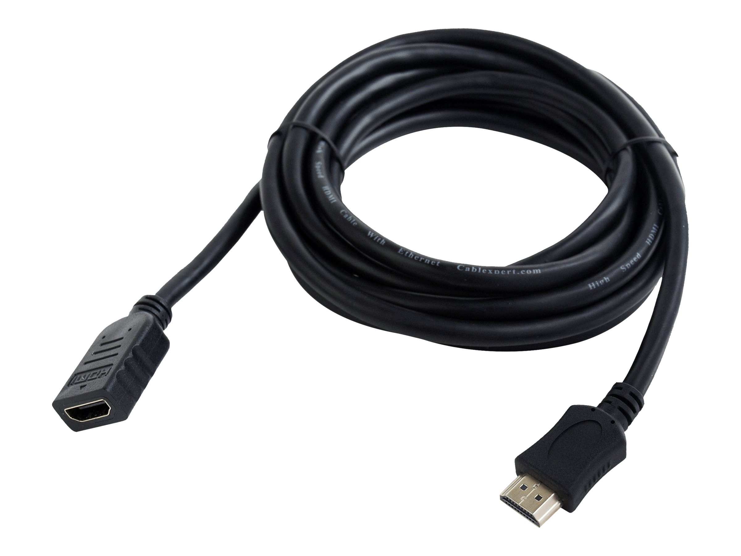 Gembird CC-HDMI4X HDMI-forlængerkabel med Ethernet 50cm Sort