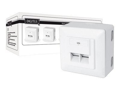 DIGITUS DN-9006/B5-N - CAT6 Wall Outlet (5-Pack)
