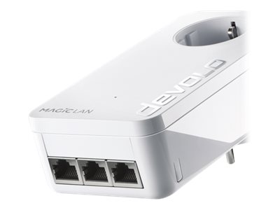 devolo Magic 2 LAN triple - Starter Kit - bro 1GbE, HomeGrid - kan sluttes til vægstik
