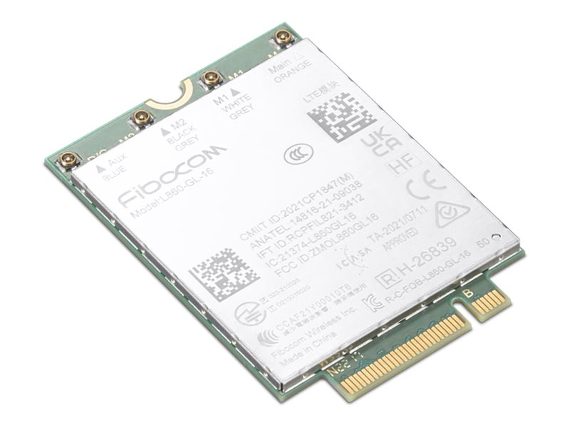 Fibocom L860-GL-16 - Trådløs mobilmodem - 4G LTE - M.2 Card - 1 Gbps - for ThinkPad P14s Gen 4  P16 Gen 1  P16 Gen 2  T14 Gen 4