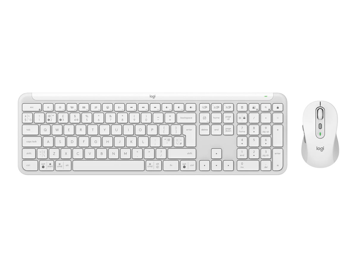 Logitech Signature Slim Combo MK950 Sæt med mus og tastatur Saks Trådløs Tysk