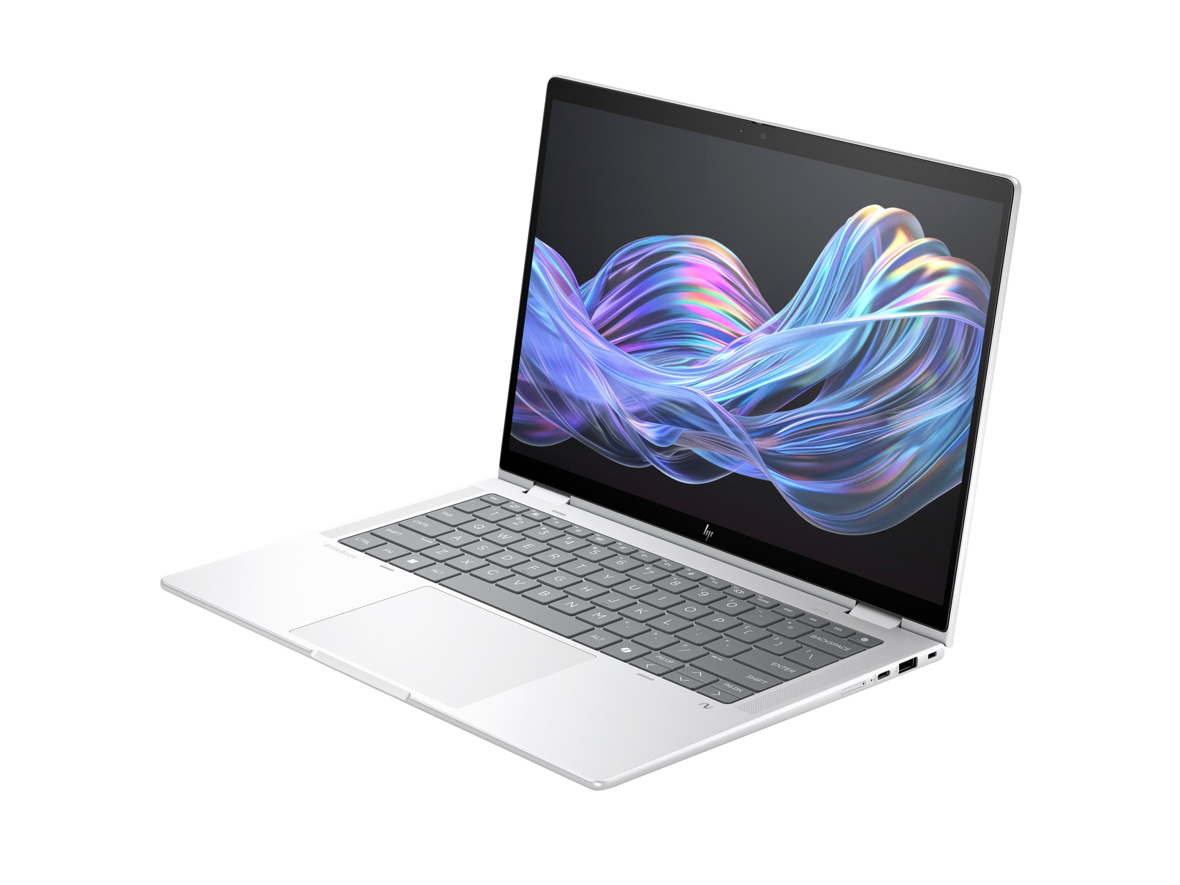 HP EliteBook X Flip G1i Notebook Next Gen AI - Copilot+ PC - flipdesign - Intel Core Ultra 7 - 258V / op til 4.8 GHz - Win 11 Pro - Intel Arc Graphics 140V - 32 GB RAM - 512 GB SSD NVMe - 14 IPS berøringsskærm 1920 x 1200 - NFC, Wi-Fi 7, Bluetooth - gletsjersølv - kbd: Pan Nordic