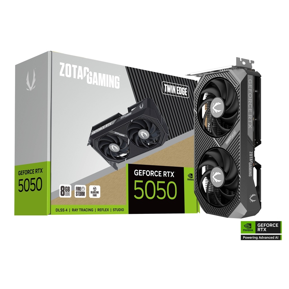 ZOTAC GeForce RTX 5050 Twin Edge - 8GB GDDR6 RAM - Grafikkort