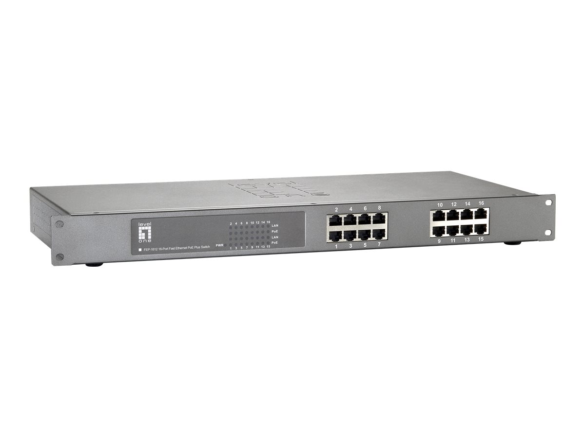 LevelOne FEP-1612W120 Switch 16-porte 10/100 PoE+