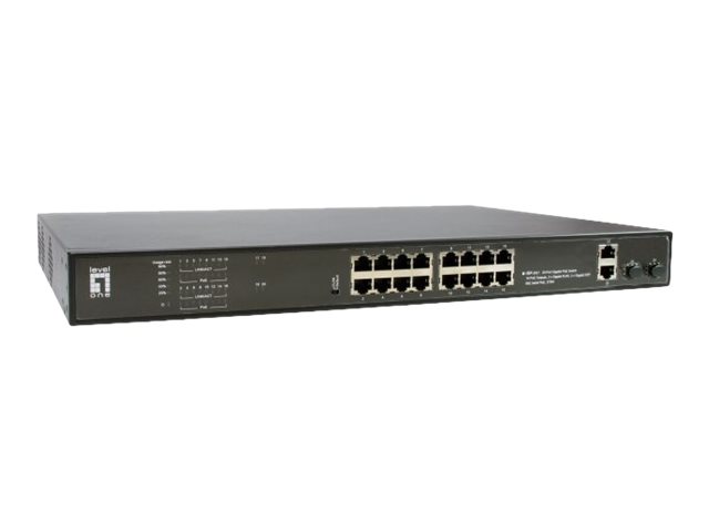 LevelOne GEP-2021 - switch - 20 ports - rack-mountable