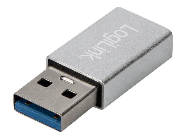 USB 3.2 Gen1 Type-C adapter, USB-A/M to USB-C/F, silver