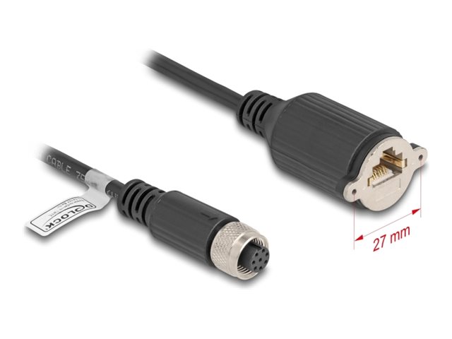 DeLOCK CAT 5e Kabel med folie og kobberfletning (FTP) 5m Netværkskabel Sort