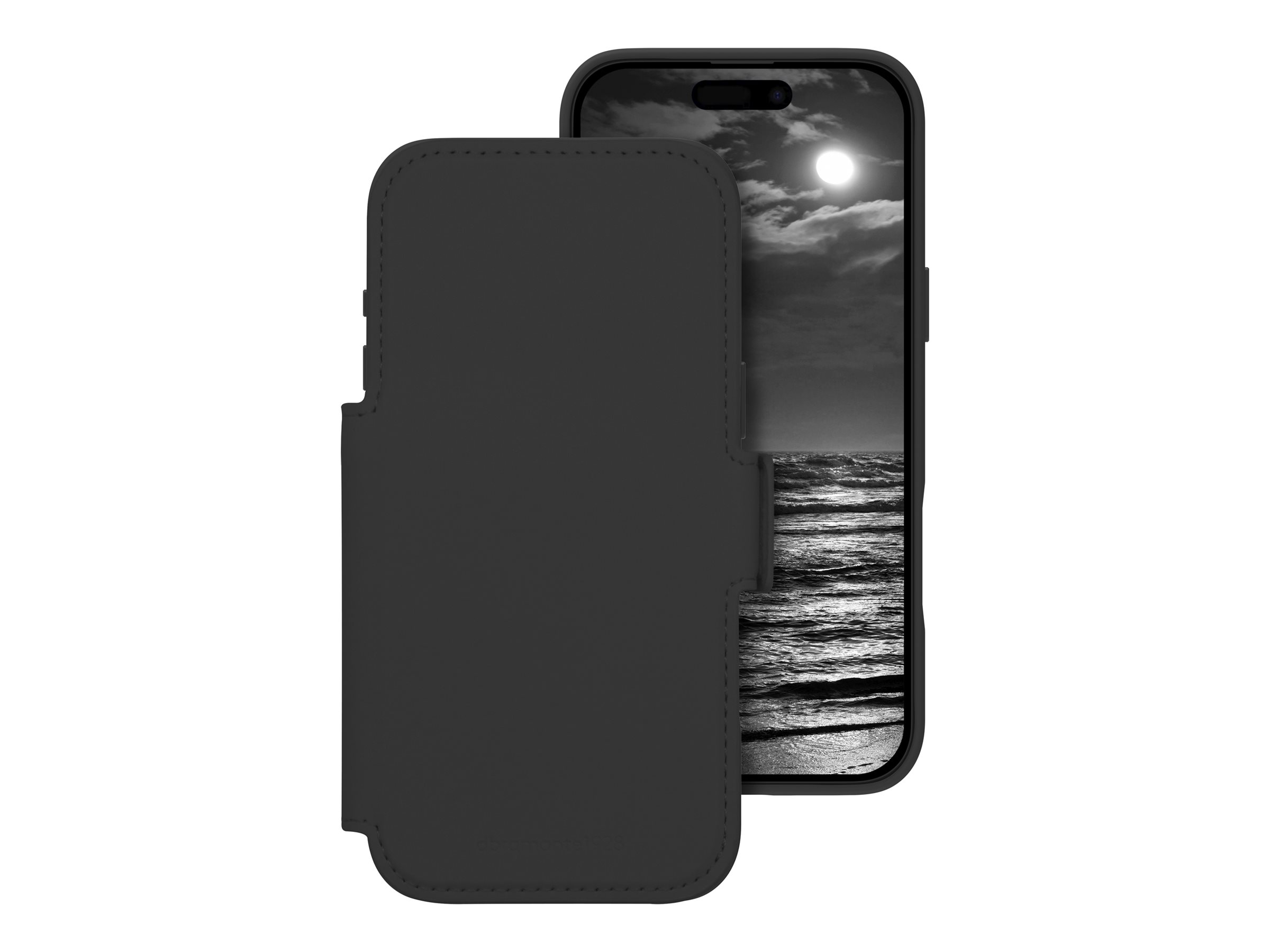 dbramante1928 Lynge - Flipomslag til mobiltelefon - MagSafe-kompatibilitet - midnat - for Apple iPhone 17 Pro Max