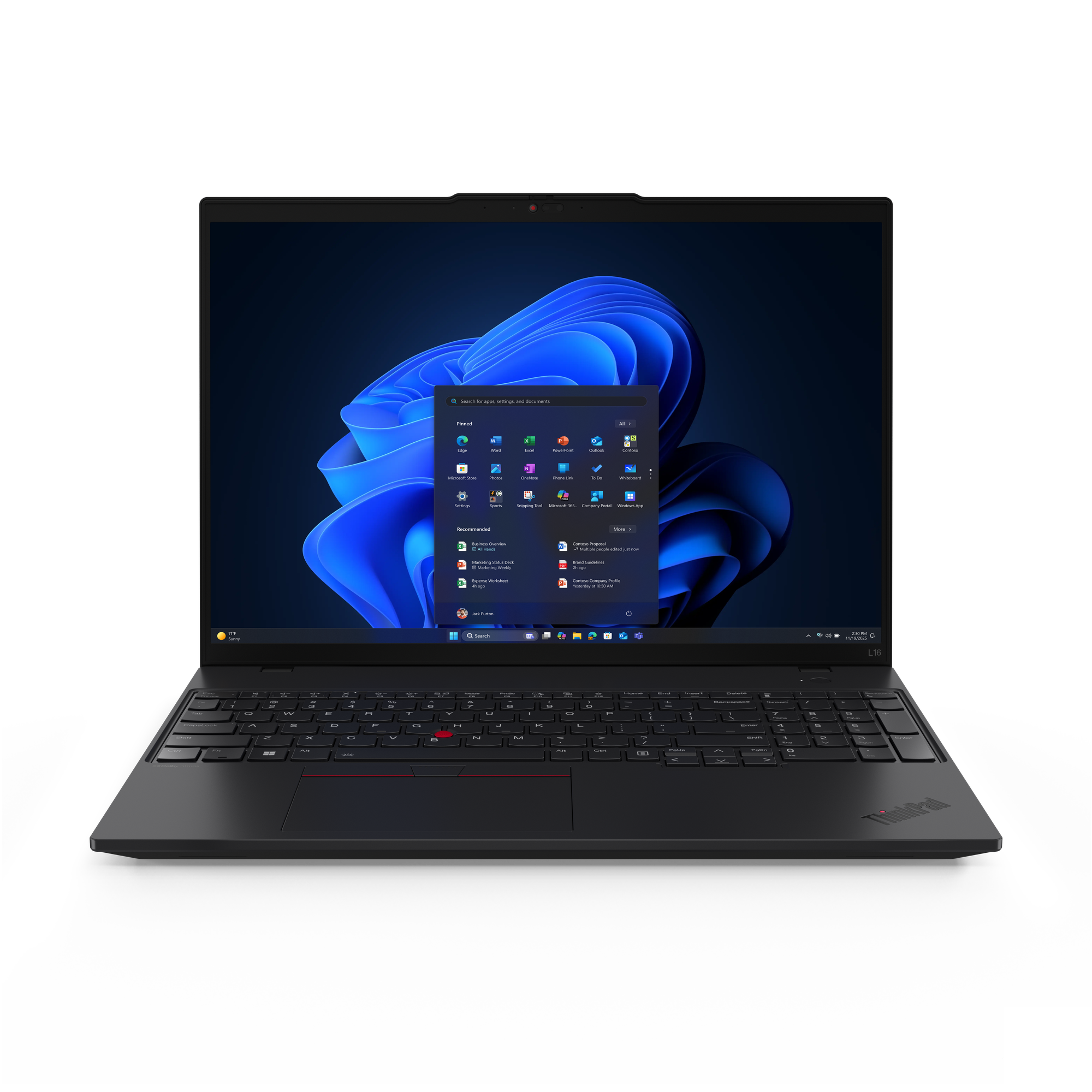 Lenovo ThinkPad L16 Gen 2 (AMD) 16" 1920 x 1200 (WUXGA) 250 16GB 512GB AMD Radeon 780M Windows 11 Pro