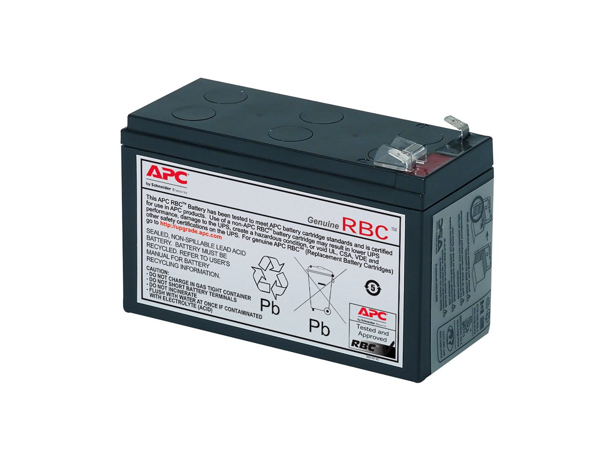 APC Replacement Battery Cartridge #2 - UPS-batteri - 1 x batteri - Blysyre - sort - for P/N: AP250, BE550-KR, BK500IACH, BP300JPNP, BP500IACH, BX600CI-IN, CP27U13AZ3-F