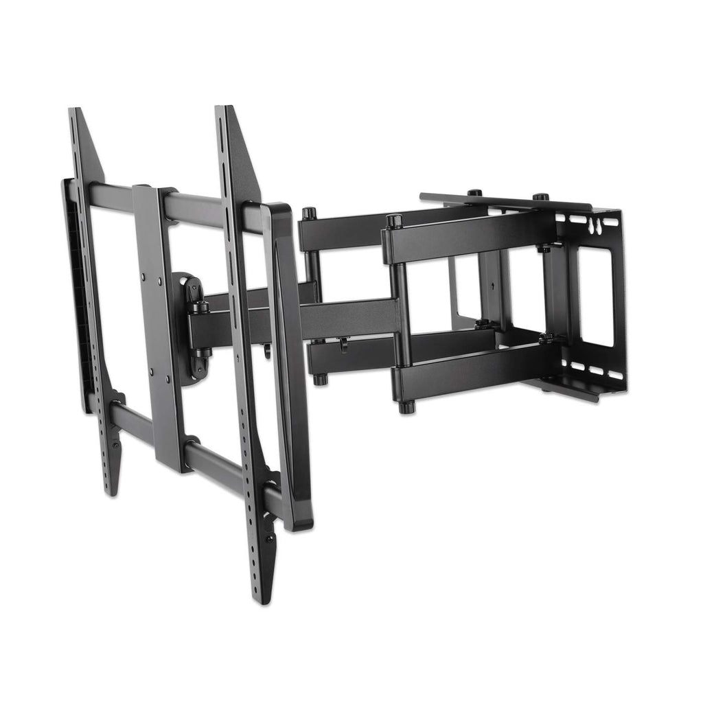 Manhattan TV & Monitor Mount, Wall, Full Motion, 1 screen, Screen Sizes: 60-100", Black, VESA 200x200 to 900x600mm, Max 80kg, LFD, Tilt & Swivel with
