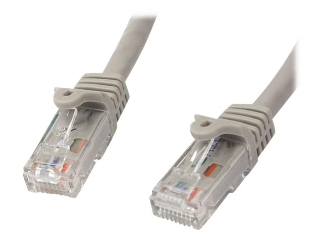 StarTech.com 2m CAT6 Ethernet Cable, 10 Gigabit Snagless RJ45 650MHz 100W PoE Patch Cord, CAT 6 10GbE UTP Network Cable w/Strain Relief, Grey, Fluke