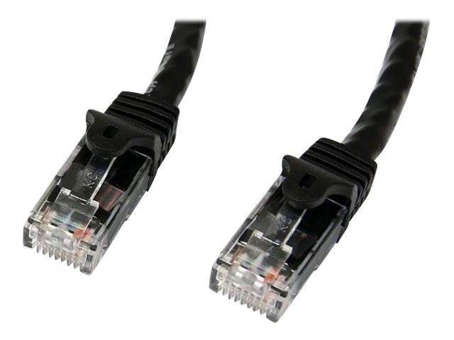 StarTech.com 3m CAT6 Cable - Black Snagless CAT 6 Wire - 100W RJ45 UTP 650MHz Category 6 Network Patch Cord UL/TIA (N6PATC3MBK) CAT 6 Ikke afskærmet