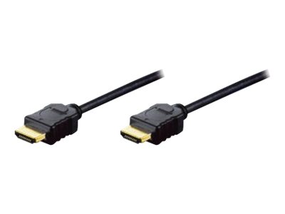 ASSMANN HDMI-kabel med Ethernet 3m Sort